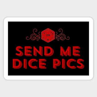 D20 Send Me Dice Pics Sticker